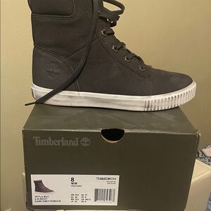Timberland woman’s Gray High-Top Sneakers